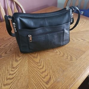 Genuin Black leather Conceal Carry purse